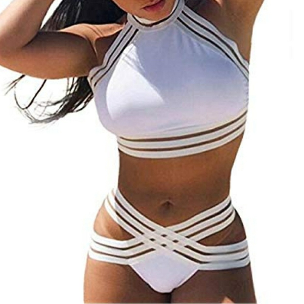 Sexy white bikini